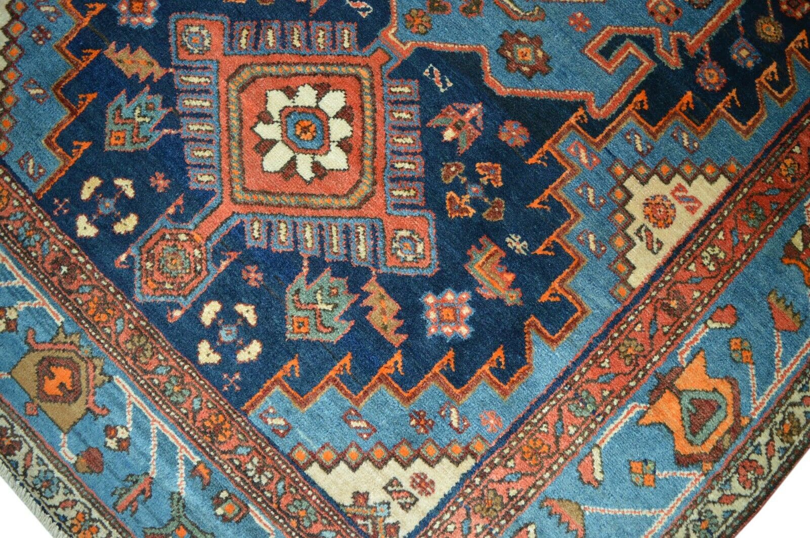 Antik! Kazak 212x125 Kaukasus Schiraz Rug Carpet Tapis Perser Orientteppich