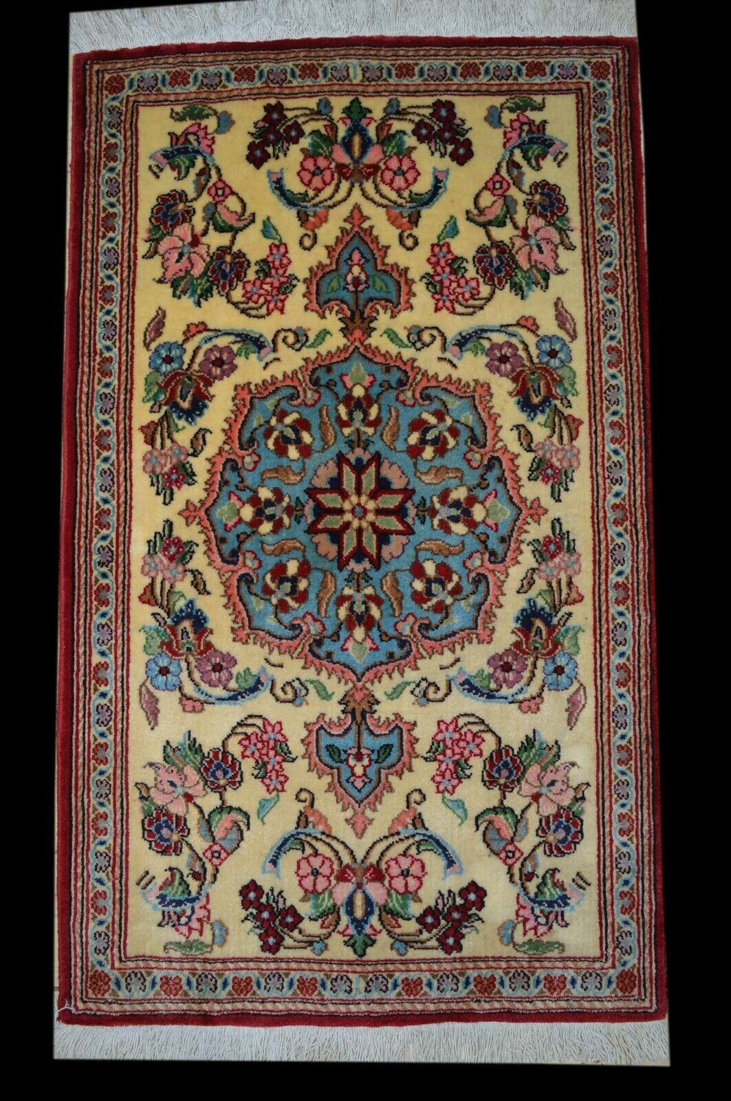 Ghom 100x59 Qom Qum Rug Carpet Tapis Tappeto Alfombra IRAN Perser Orientteppich