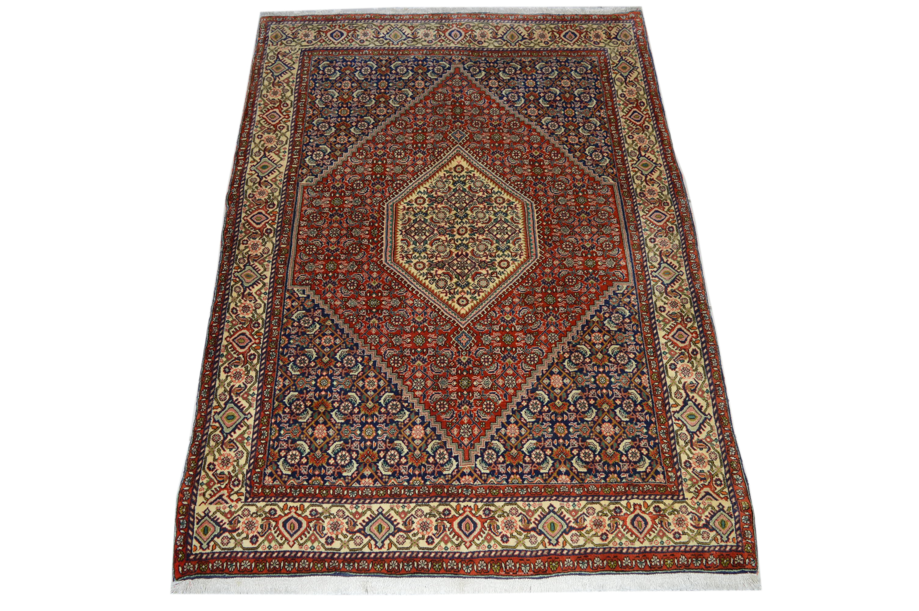 NEU! Bidjar 152x106 Bijar Herati Mahi Rug Carpet Tapis IRAN Orientteppich Perser