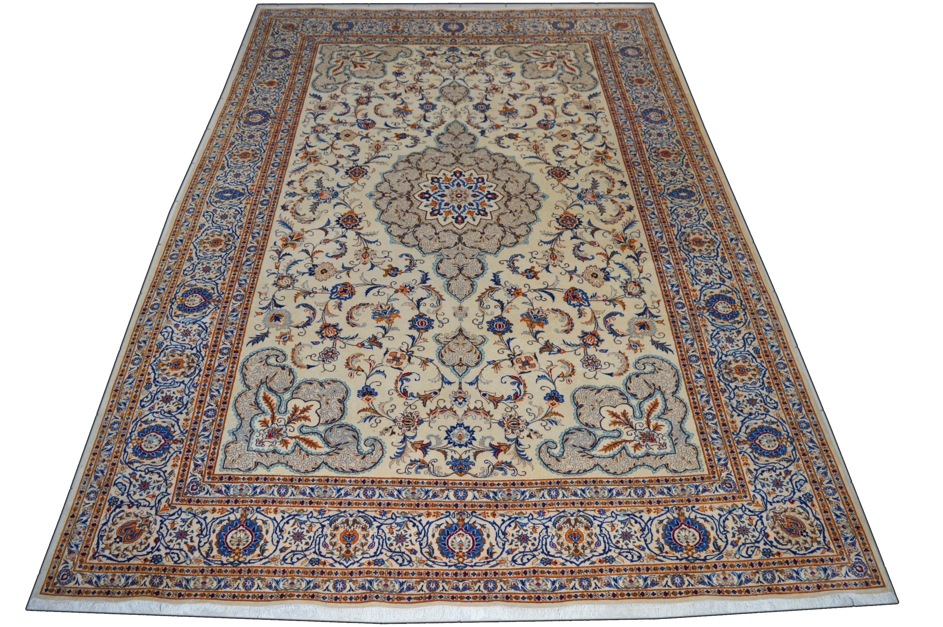 Keshan 410x275 Kashan Rug Carpet Tapis Tappeto Nain Naeen Perser Orientteppich