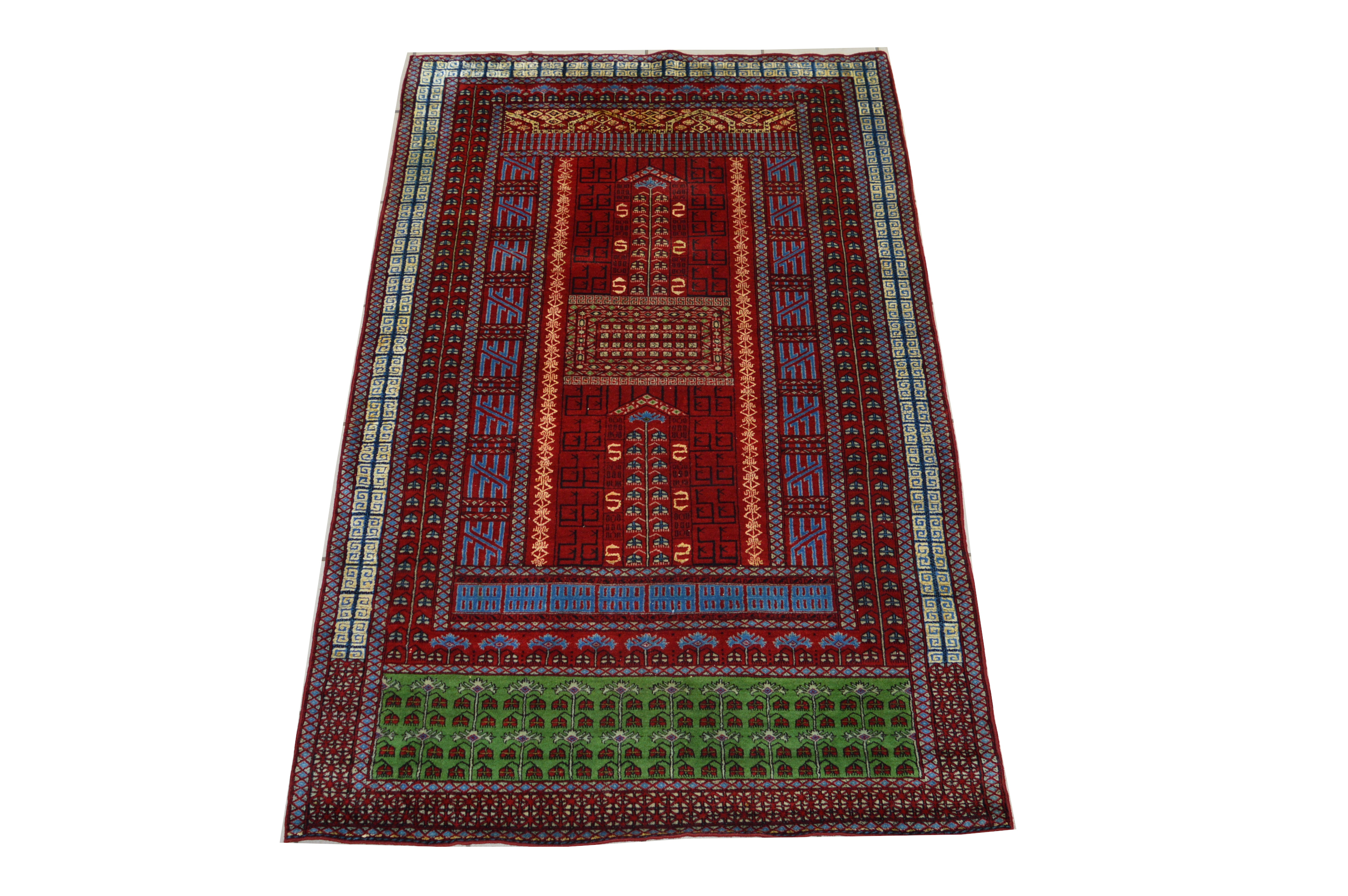 Bukhara 205x135 Buchara Pendeh Engsi Rug Carpet Perser Orientteppich