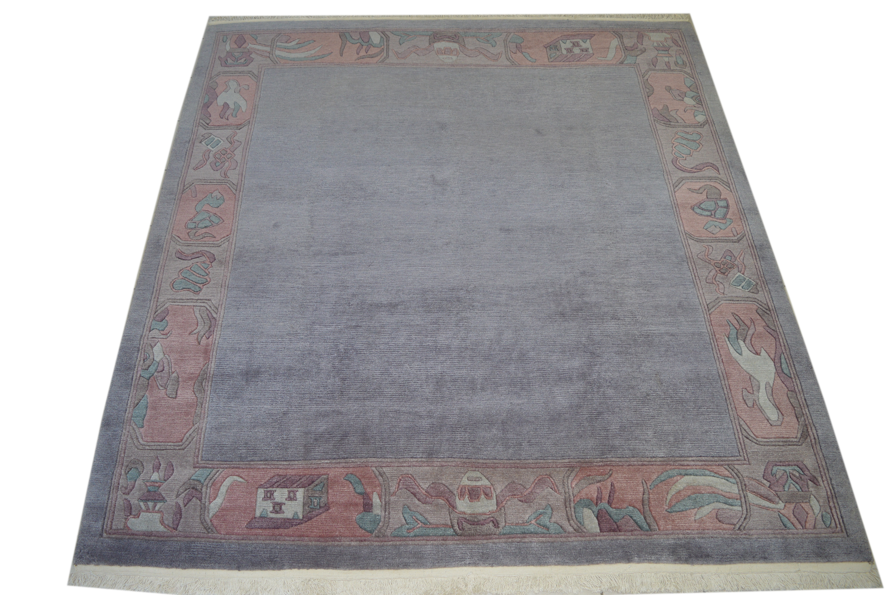 Nepal Tibet 278x254 handgeknüpft Carpet Rug Tapis Tappeto Perser Orientteppich