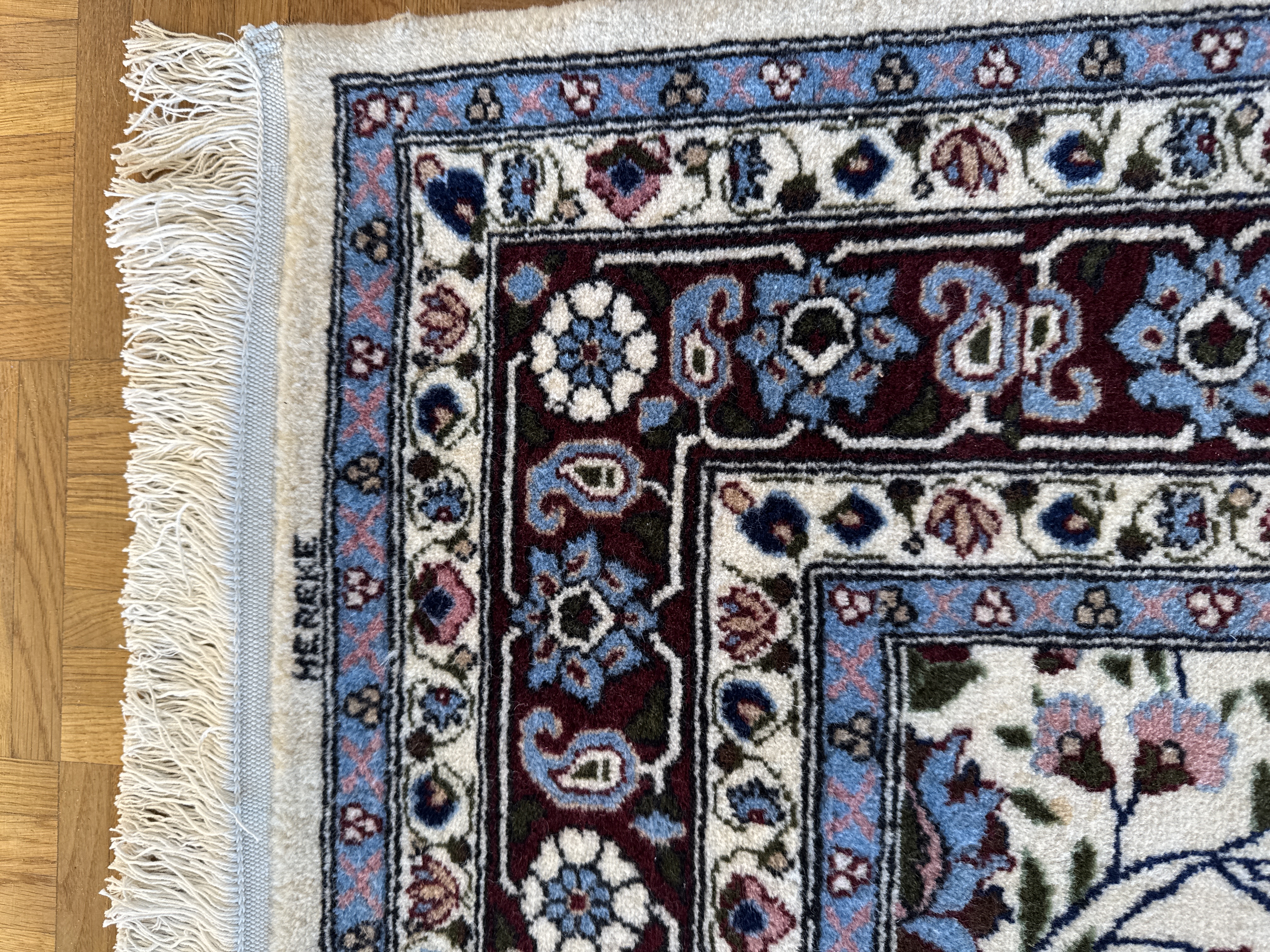 Hereke 580 x 75 Wollteppich türkischer Orientteppich Perserteppich Signiert