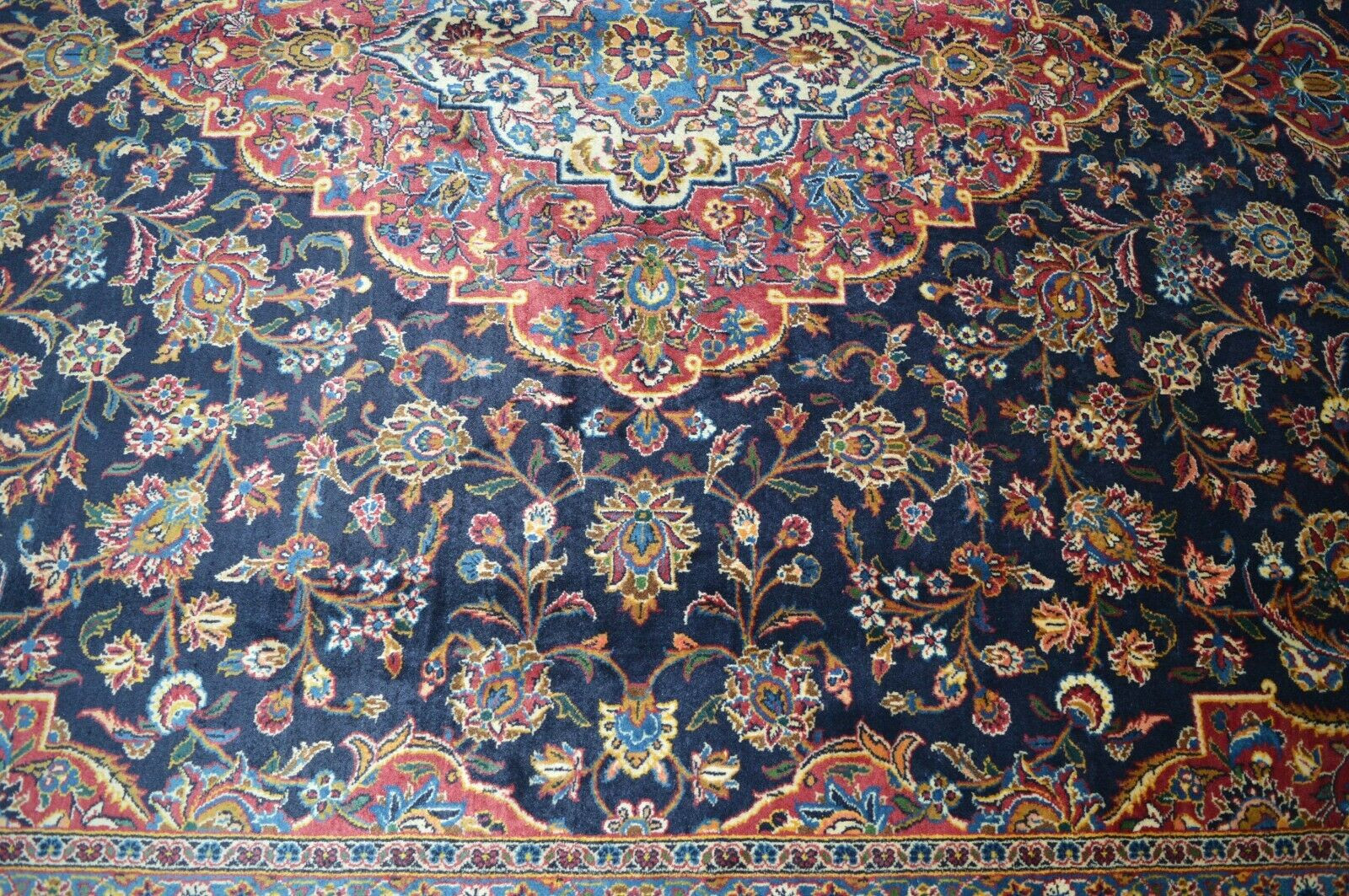 *signiert* Keshan 436x316 Kashan Sarough Rug Carpet Tapis Orienttepich Perser