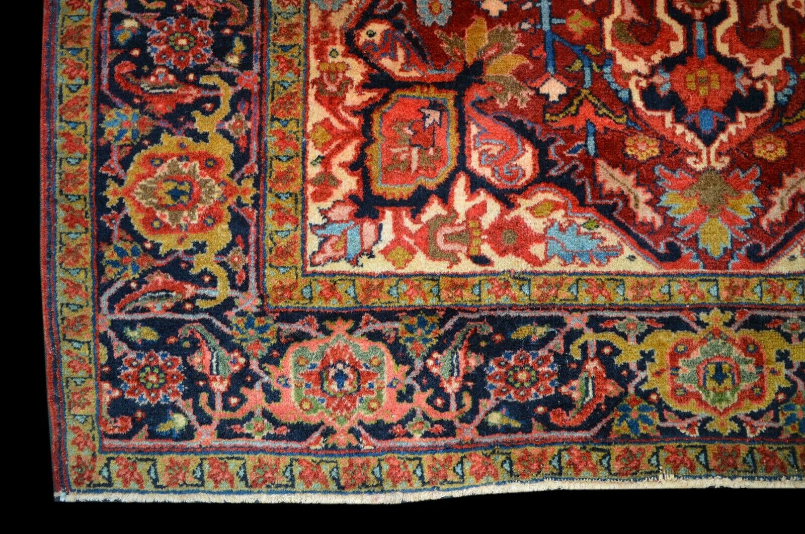 *Antik* Heris 189x153 Heriz Brücke Carpet Rug Tapis Tappeto Orientteppich Perser