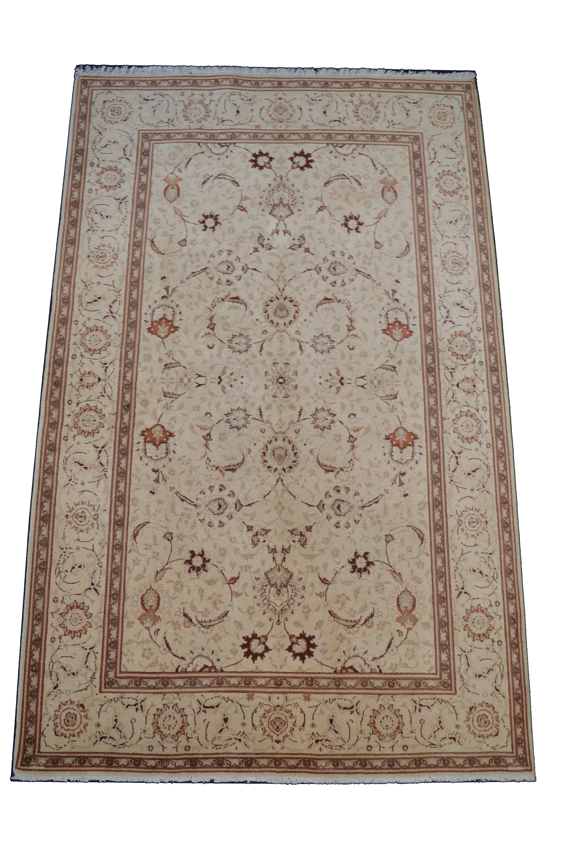 NEU! Keshan 218x136 Kashan Ziegler Nain Rug Carpet Orientteppich Perser 
