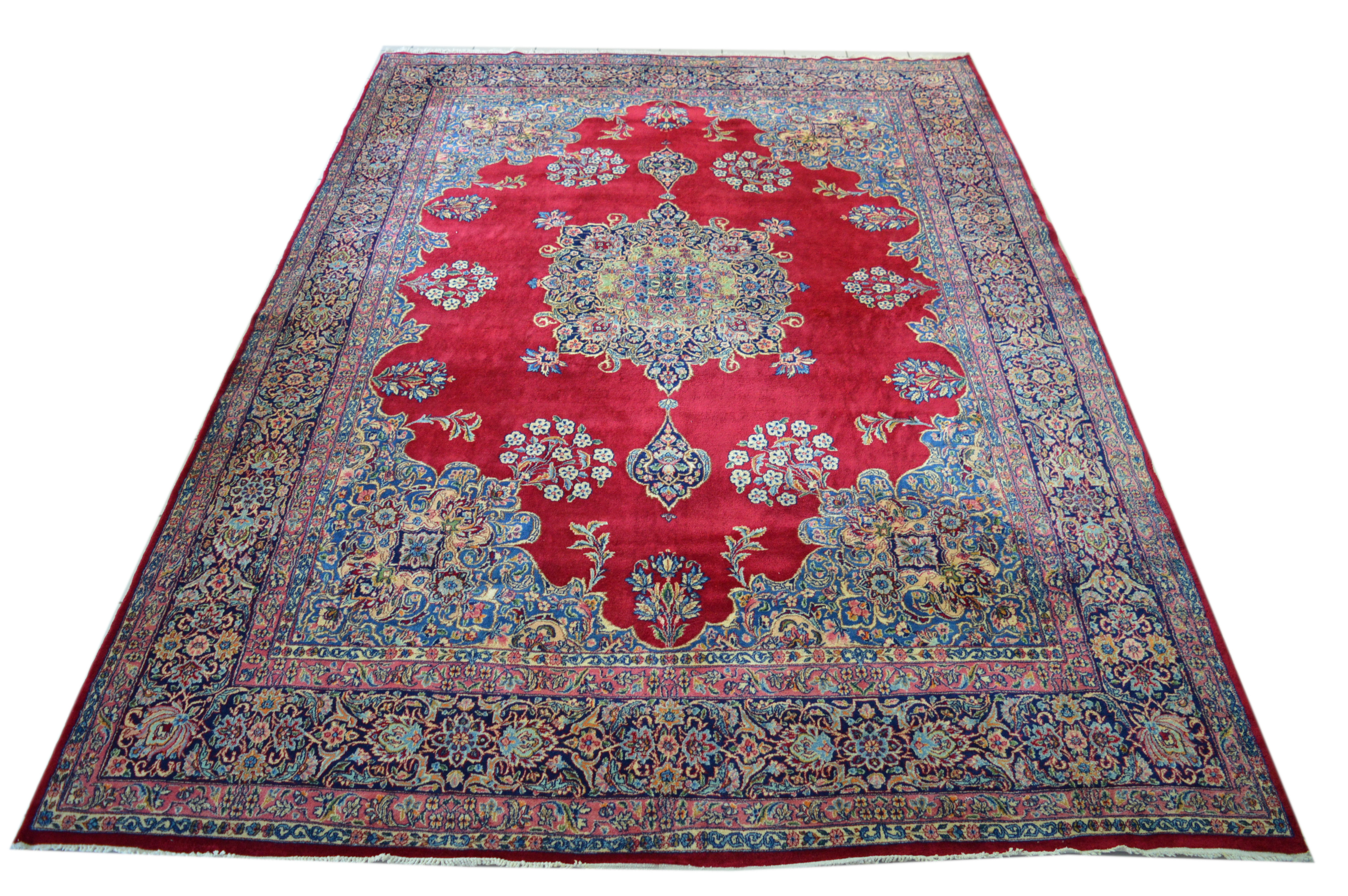 Kerman 415x300 Kirman Medaillon Sarug Sarough Rug Carpet Perser Orientteppich