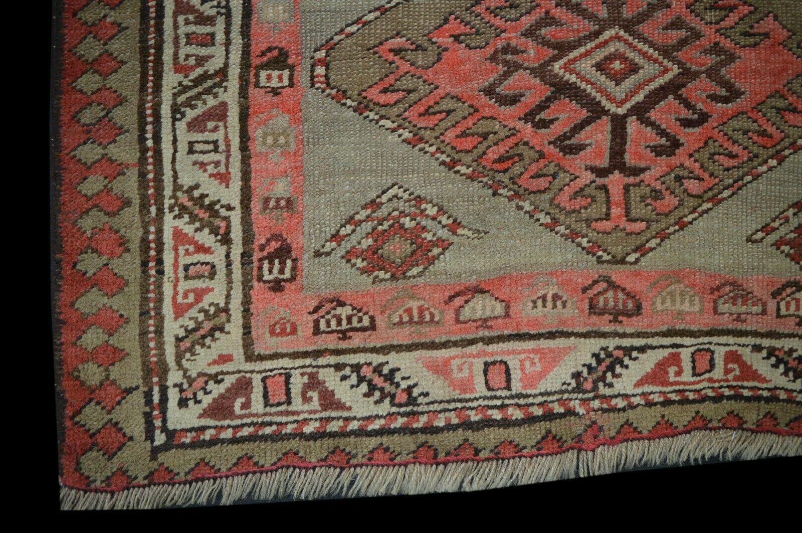 Antik! Kaukasus Kazak 310x90 Läufer Gashgai Ardebil Karabagh Orientteppich