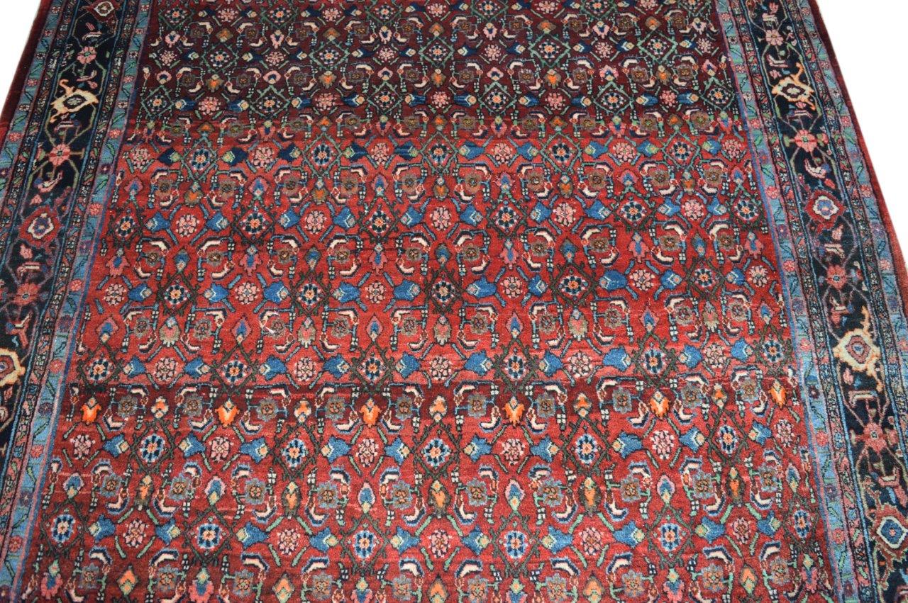 Antik! Bidjar 453x200 Bijar Herati Mahi Rug Carpet Orientteppich Perser