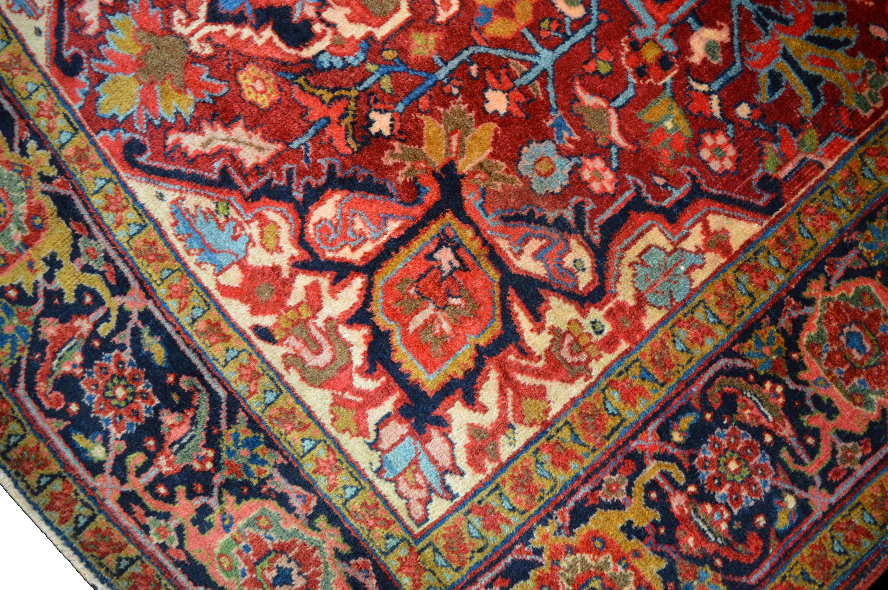 *Antik* Heris 189x153 Heriz Brücke Carpet Rug Tapis Tappeto Orientteppich Perser