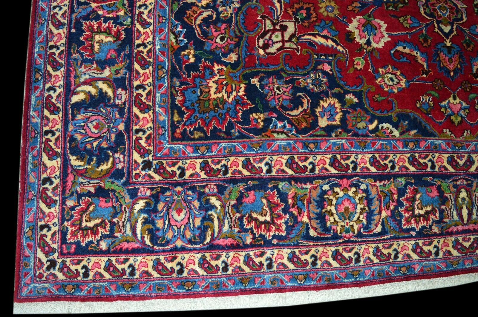 *signiert* Meshad 294x250 Mashad Keshan Kashan Rug Carpet Orientteppich Perser