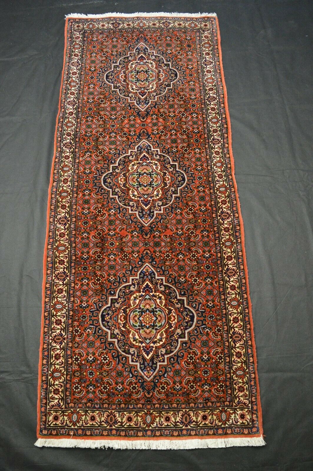 Bidjar 205x83 Läufer Bijar Herati Mahi Rug Carpet Tapis Orientteppich Perser