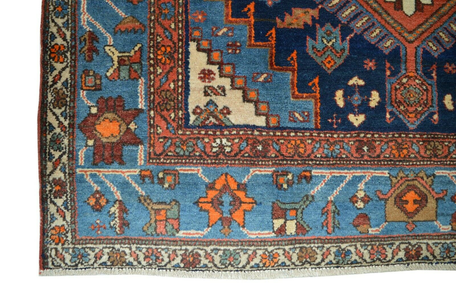 Antik! Kazak 212x125 Kaukasus Schiraz Rug Carpet Tapis Perser Orientteppich