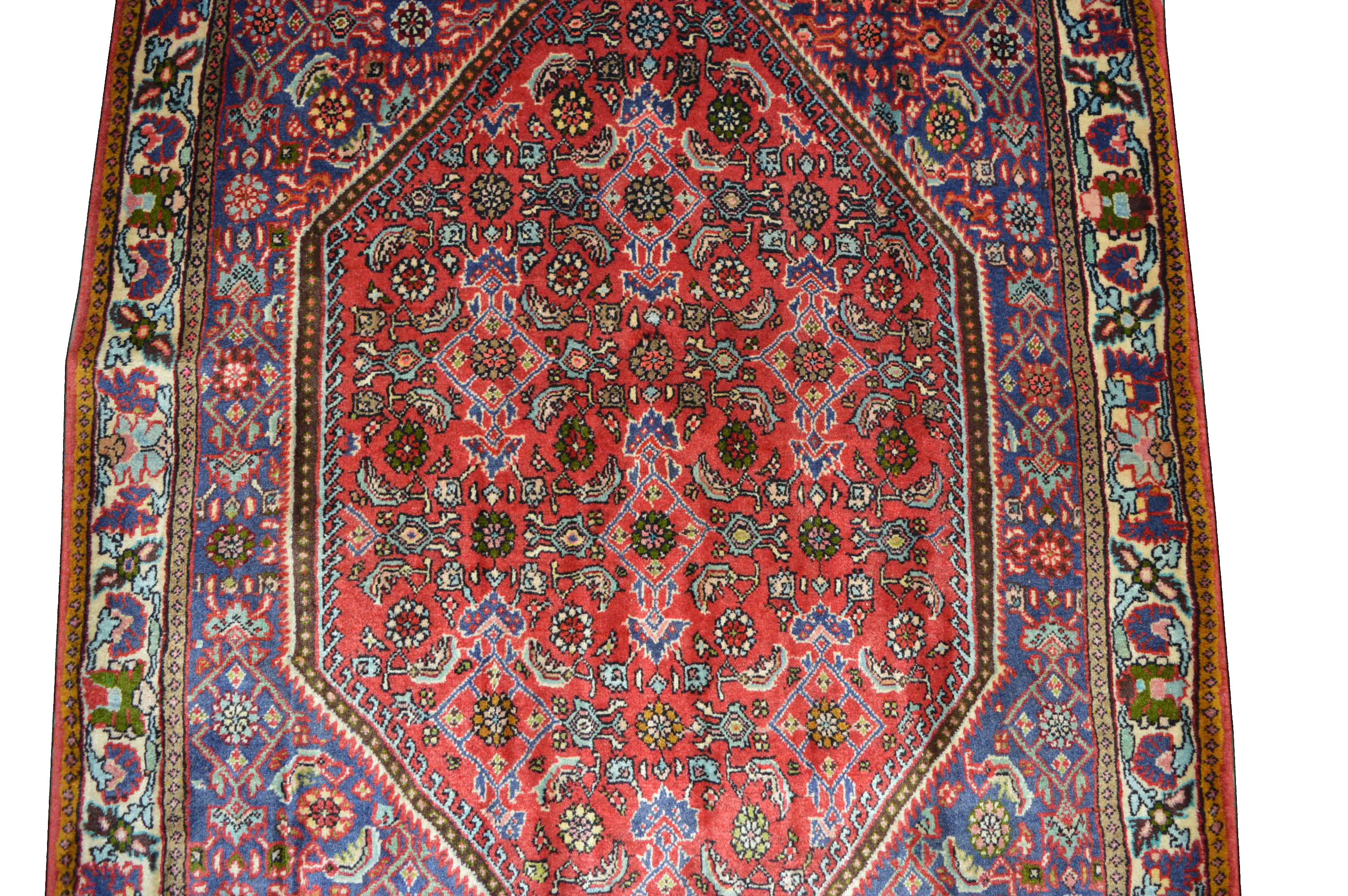 Neu! Bidjar 142x106 Bijar Brücke Herati Mahi Carpet Rug Orientteppich Perser