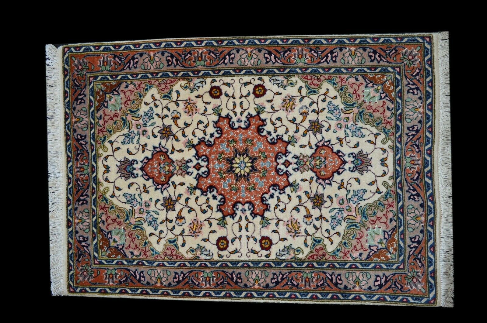 Neu! Täbriz mit Seide 85x60 Tabris Tabriz Rug Carpet Perser Orientteppich