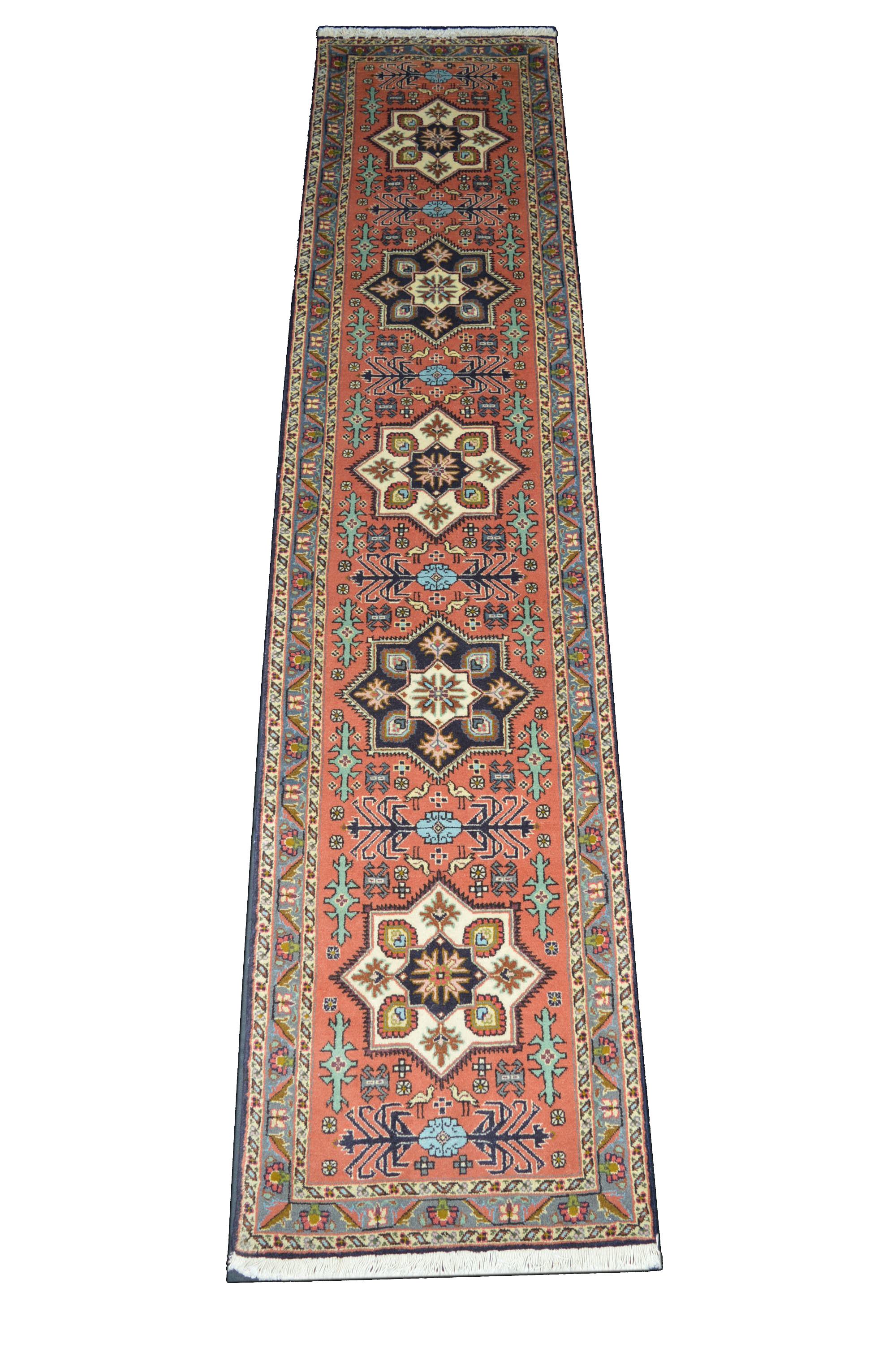 NEU! Ardebil 292x68 Ardabil Meshkin Rug Carpet Kazak Shiraz Perser Orientteppich