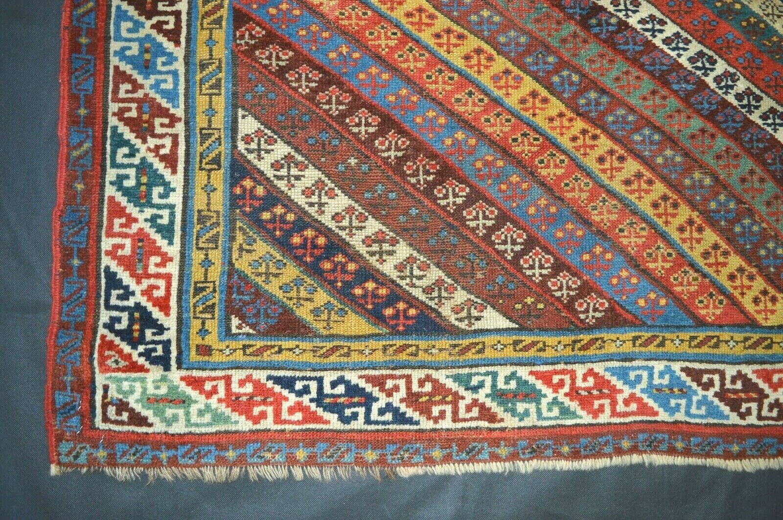 Antik! Um 1890 Gendje 236x113 Schirwan Kazak Kaukasus Rug Perser Orientteppich