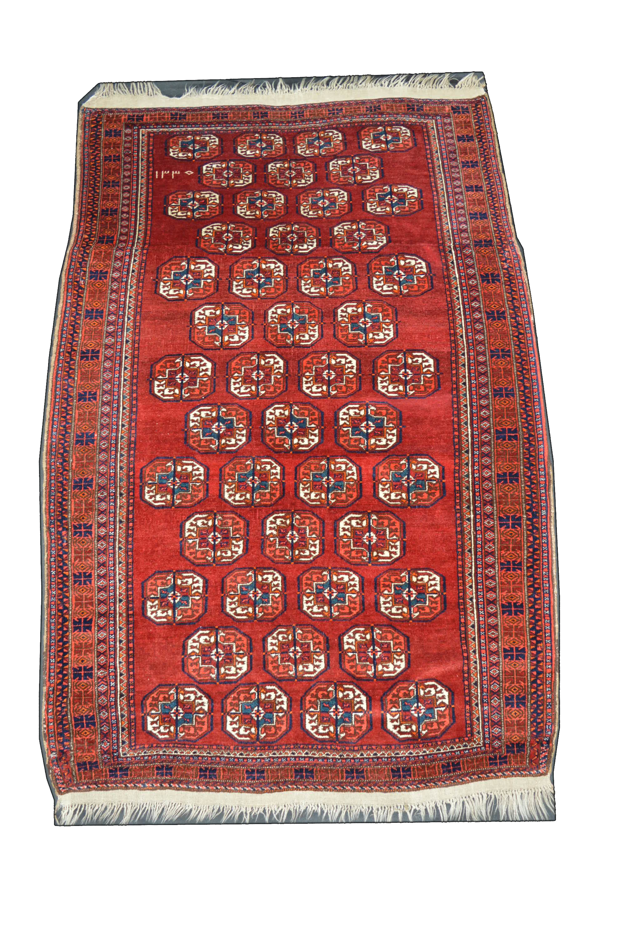 Antik! Datiert! Bukhara 173x120 Buchara Tekke Antique Rug Perser Orientteppich