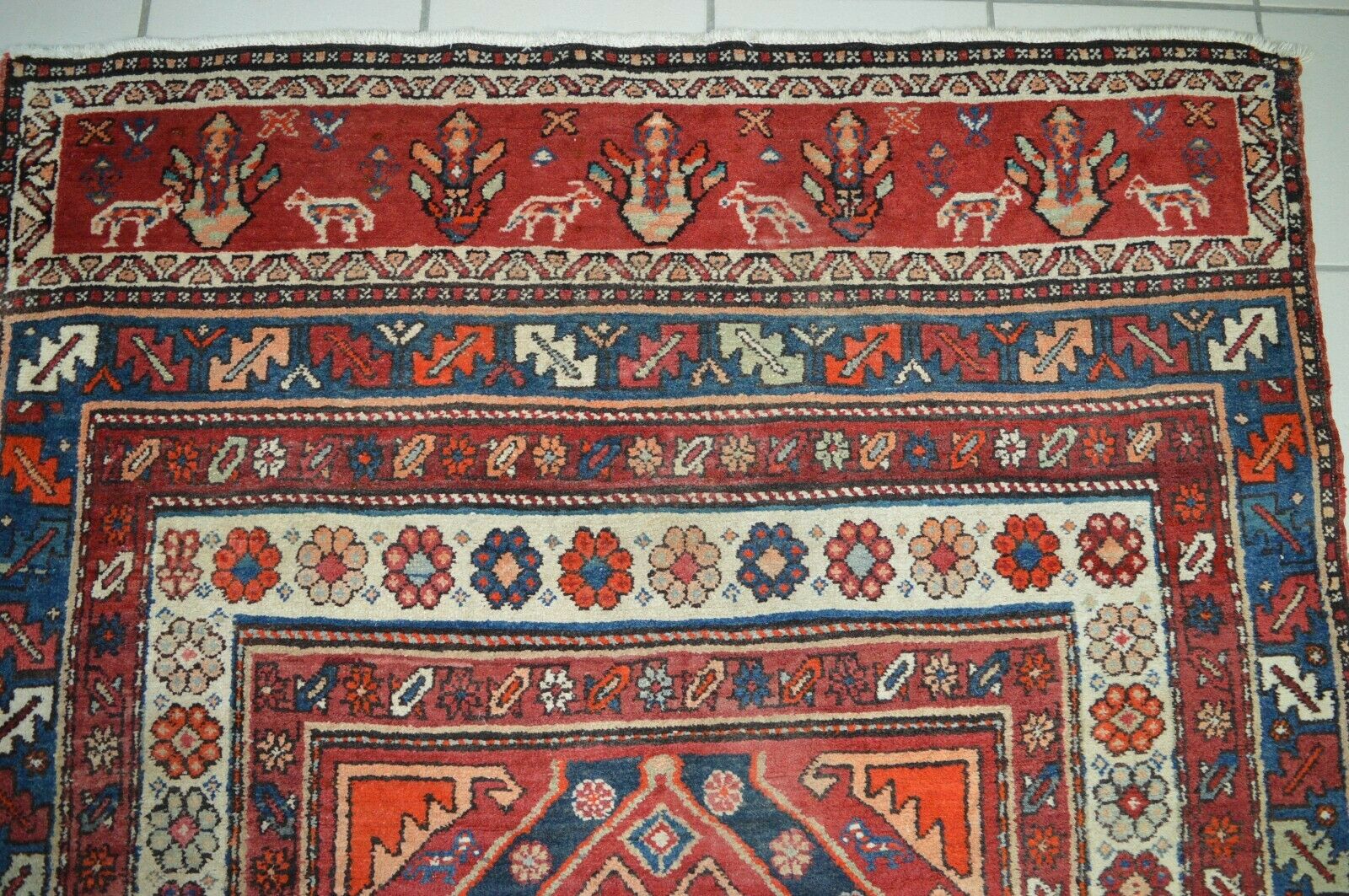 Antik! Kuba Baku 345x117 Schirwan Kazak Rug Carpet Tapis Orientteppich Perser