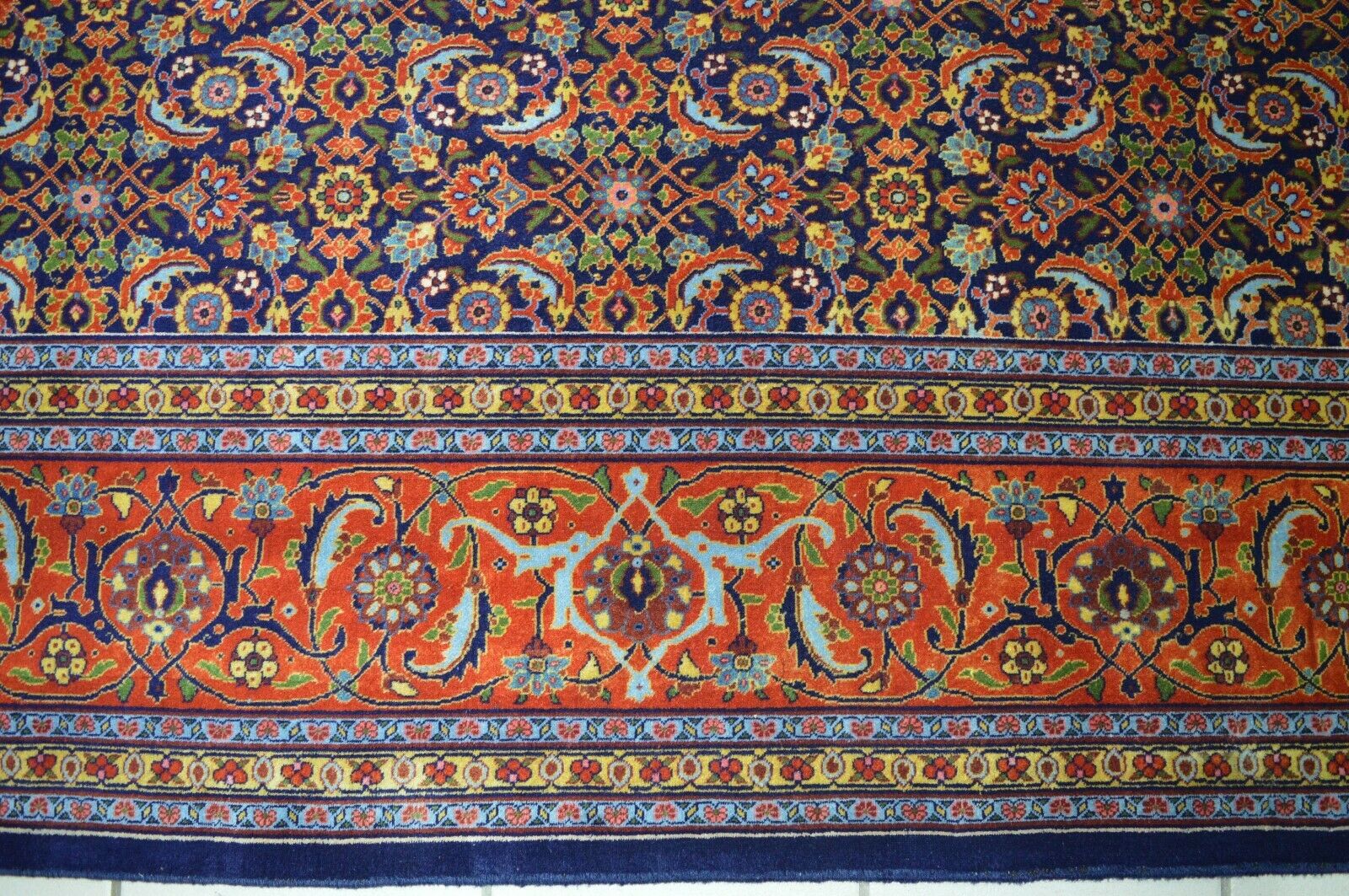 Antik! *signiert* Täbriz 382x292 Tabriz Täbris Rug Carpet Perser Orientteppich