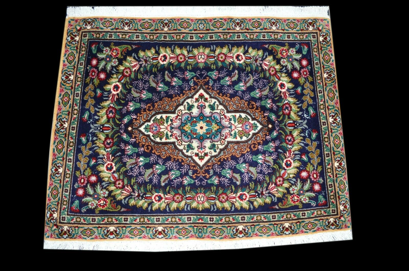 NEU! Täbris mit Seide 87x70 Tabriz Täbriz Rug Carpet Silk Perser Orientteppich