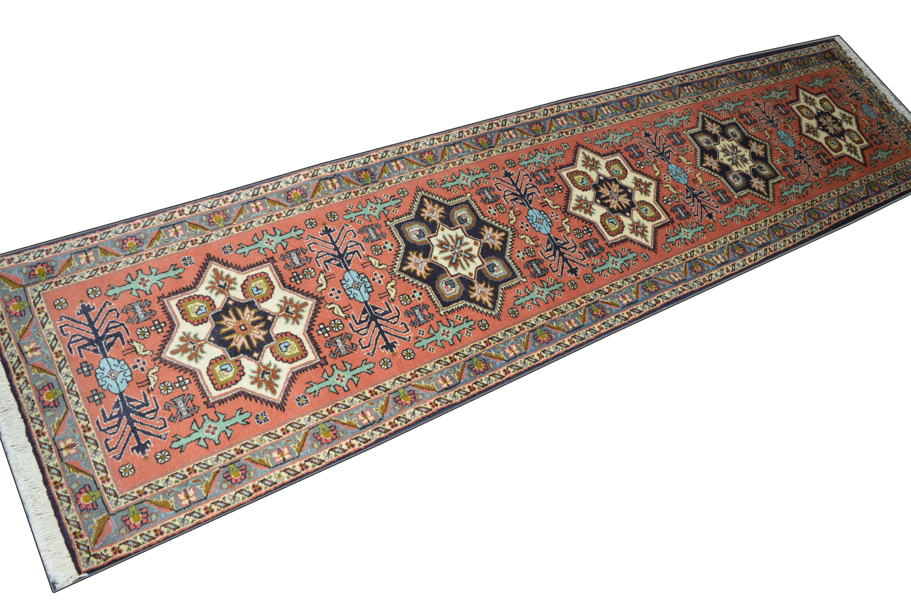NEU! Ardebil 292x68 Ardabil Meshkin Rug Carpet Kazak Shiraz Perser Orientteppich