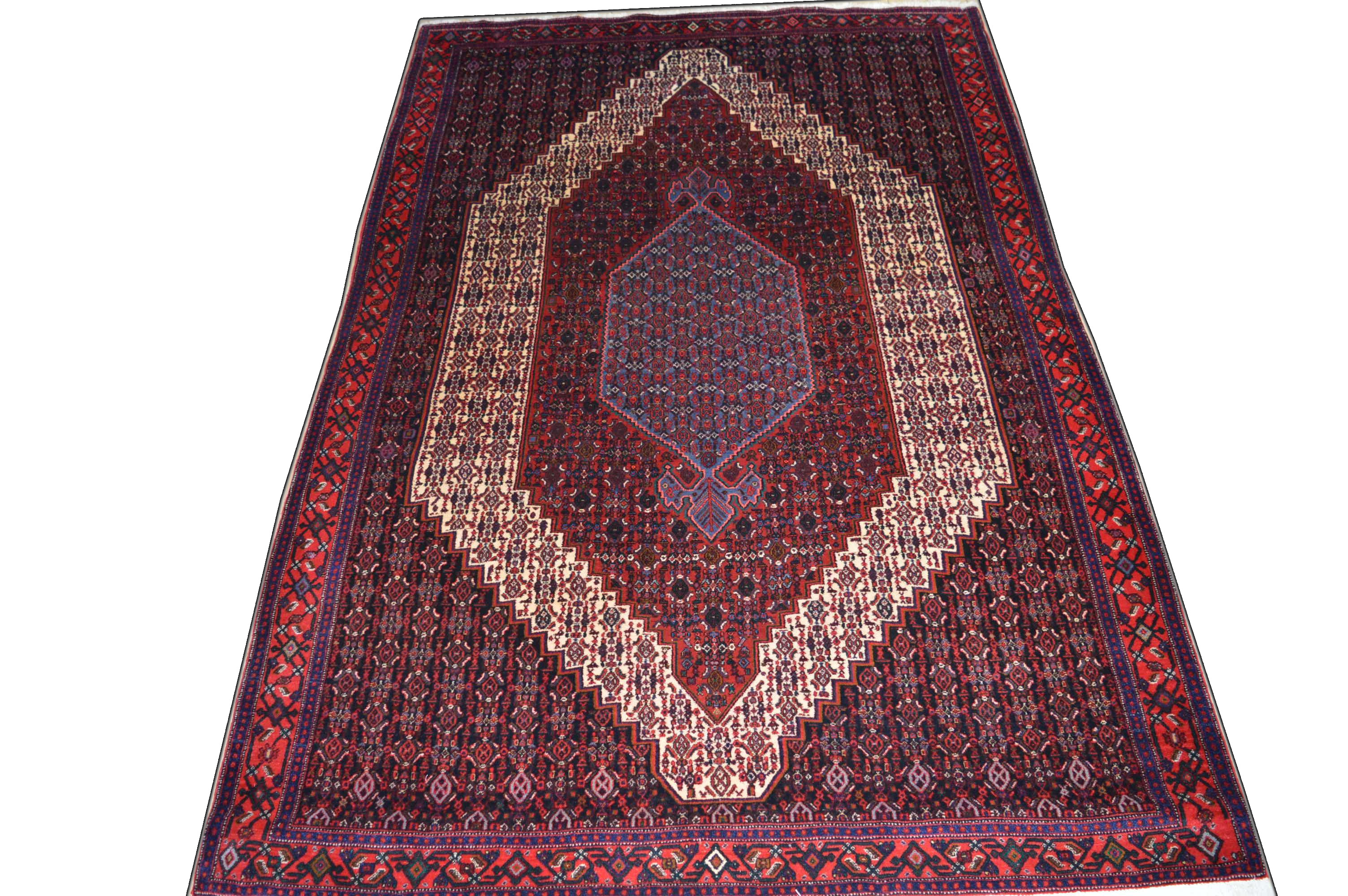 TOP! Senneh 298x200 Rug Carpet Herati Bidjar Bijar Perserteppich Orientteppich
