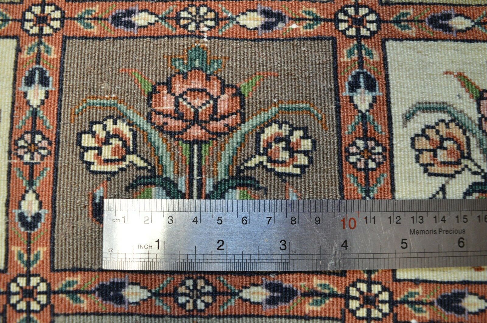 Neu! Bidjar 90x67 Bijar mit Seide Brücke Carpet Rug Silk Orientteppich Perser