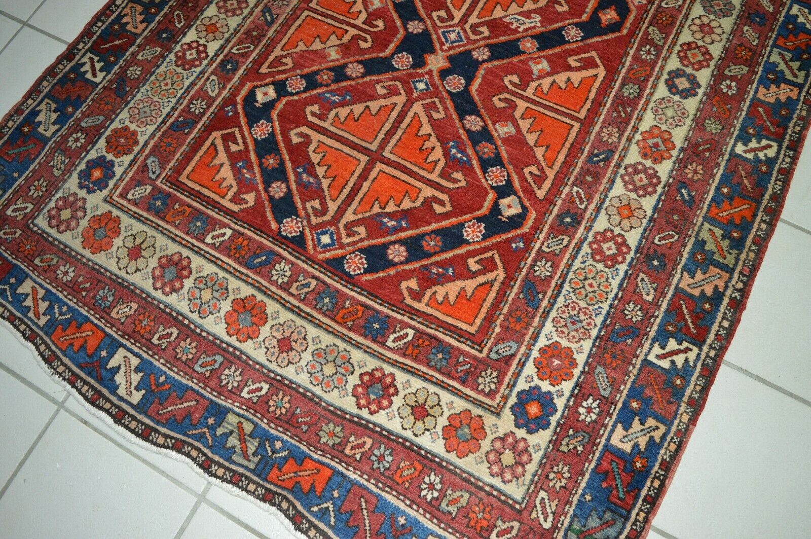 Antik! Kuba Baku 345x117 Schirwan Kazak Rug Carpet Tapis Orientteppich Perser