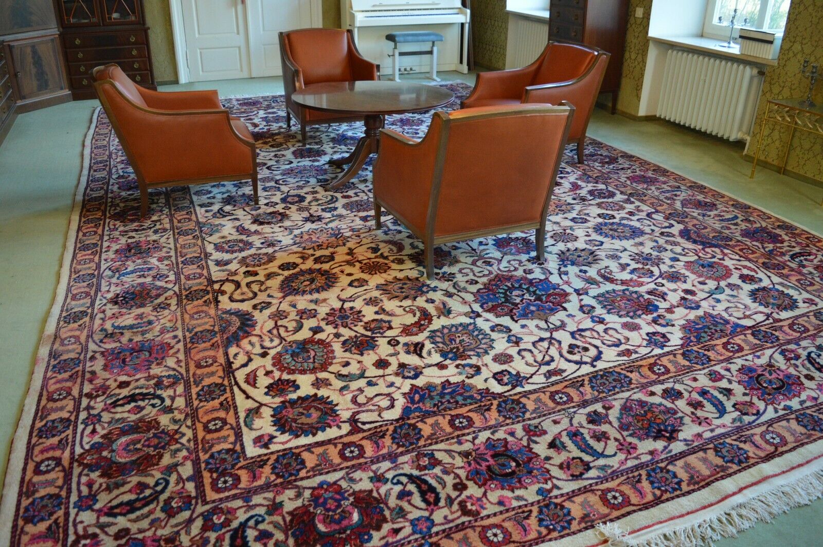 *signiert* Mashad 620x400 Meshad Palastteppich Rug Carpet Orientteppich Perser