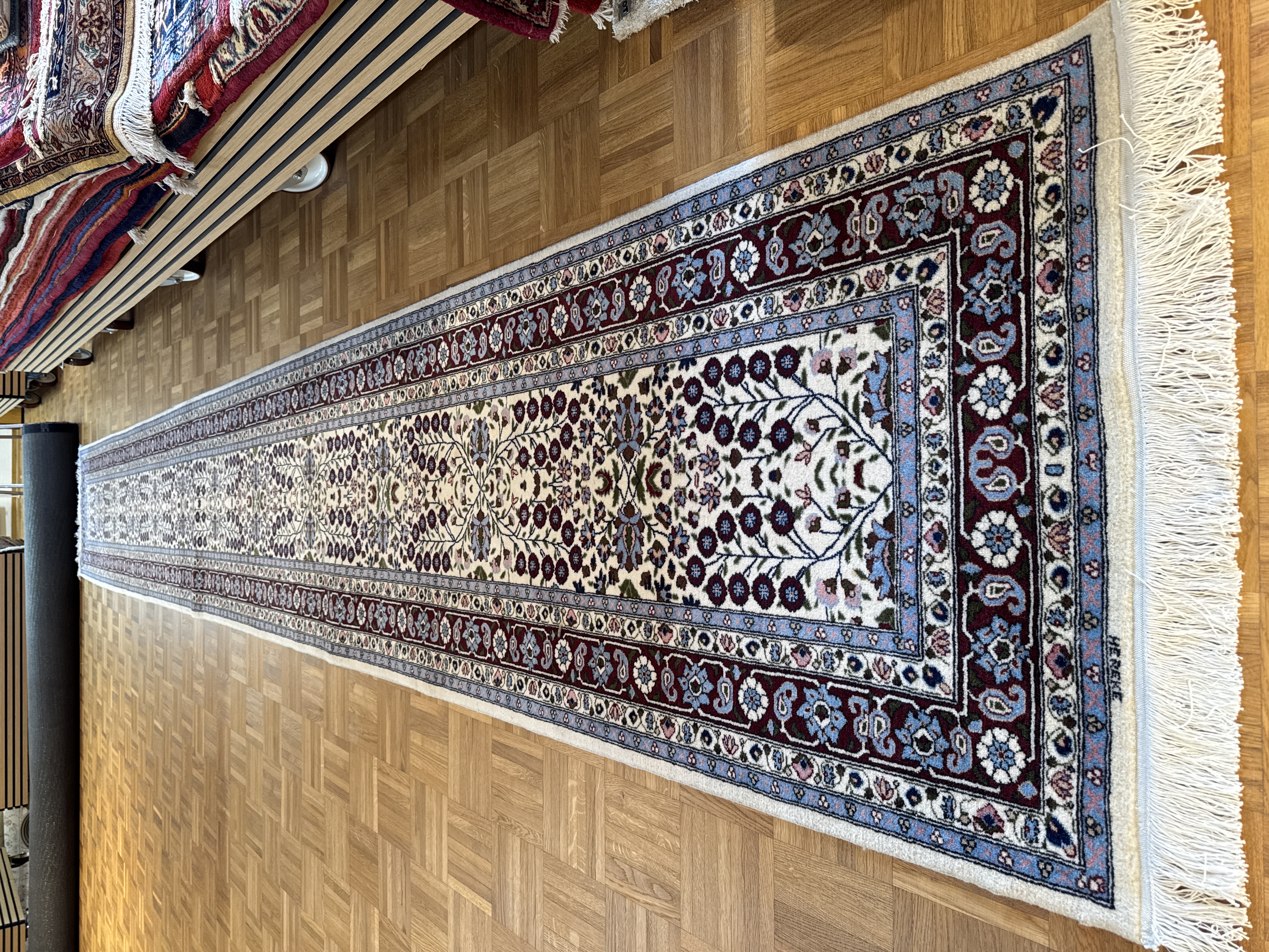 Hereke 580 x 75 Wollteppich türkischer Orientteppich Perserteppich Signiert Hereke 580 x 75 Wollteppich türkischer Orientteppich Perserteppich Signiert