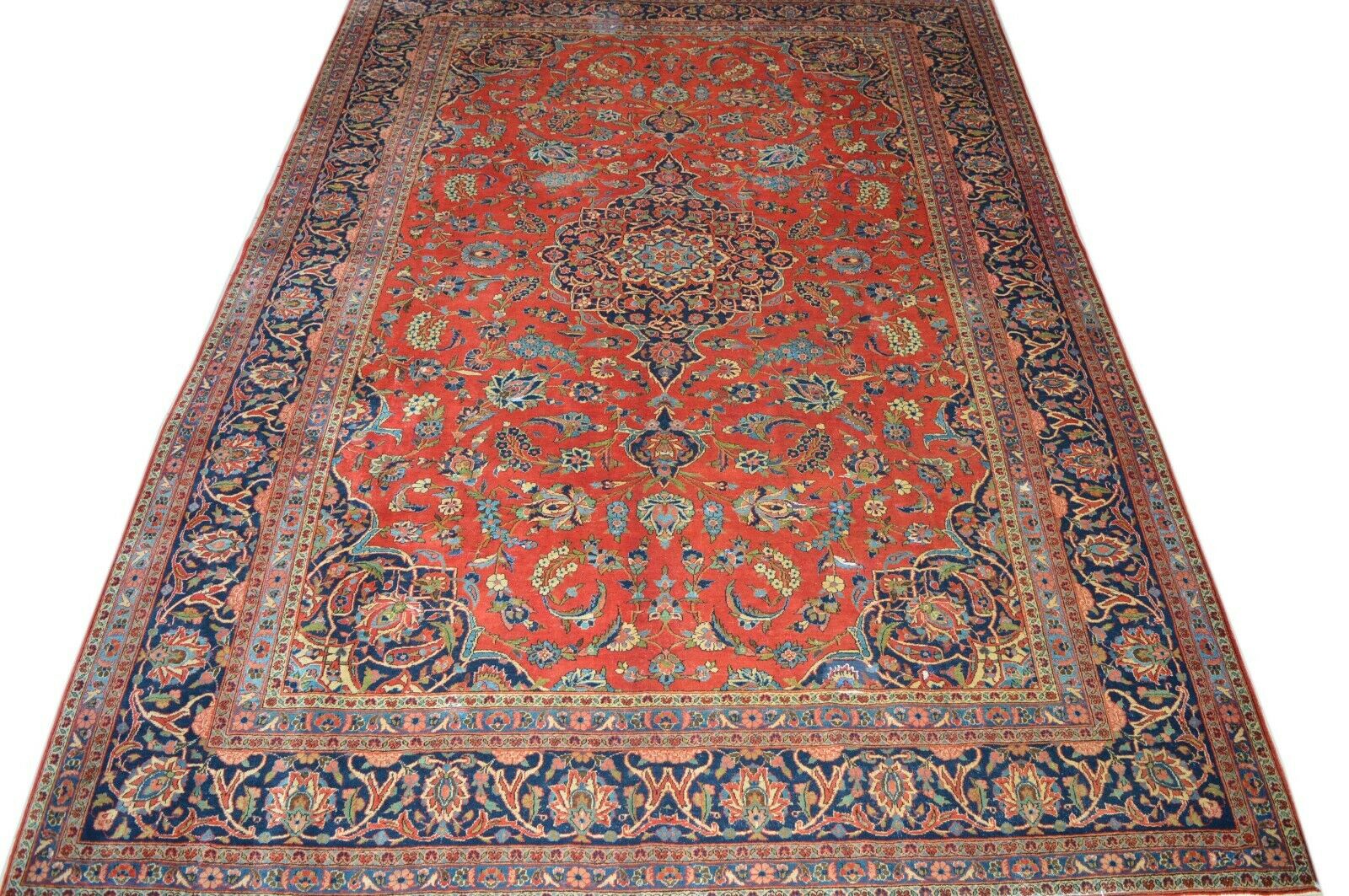 Antik! Keshan 400x300 Kashan Sarough Rug Carpet Tapis Orienttepich Perser