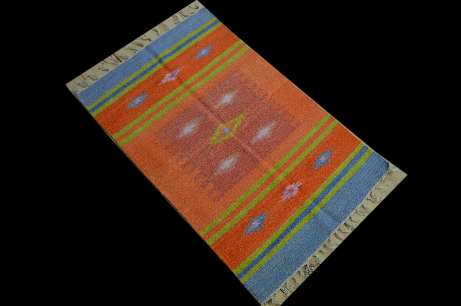 verkauft - Neu! Kelim 95x60 Kilim Qilim Kashmir-Seide Webteppich Orientteppich Silk Rug