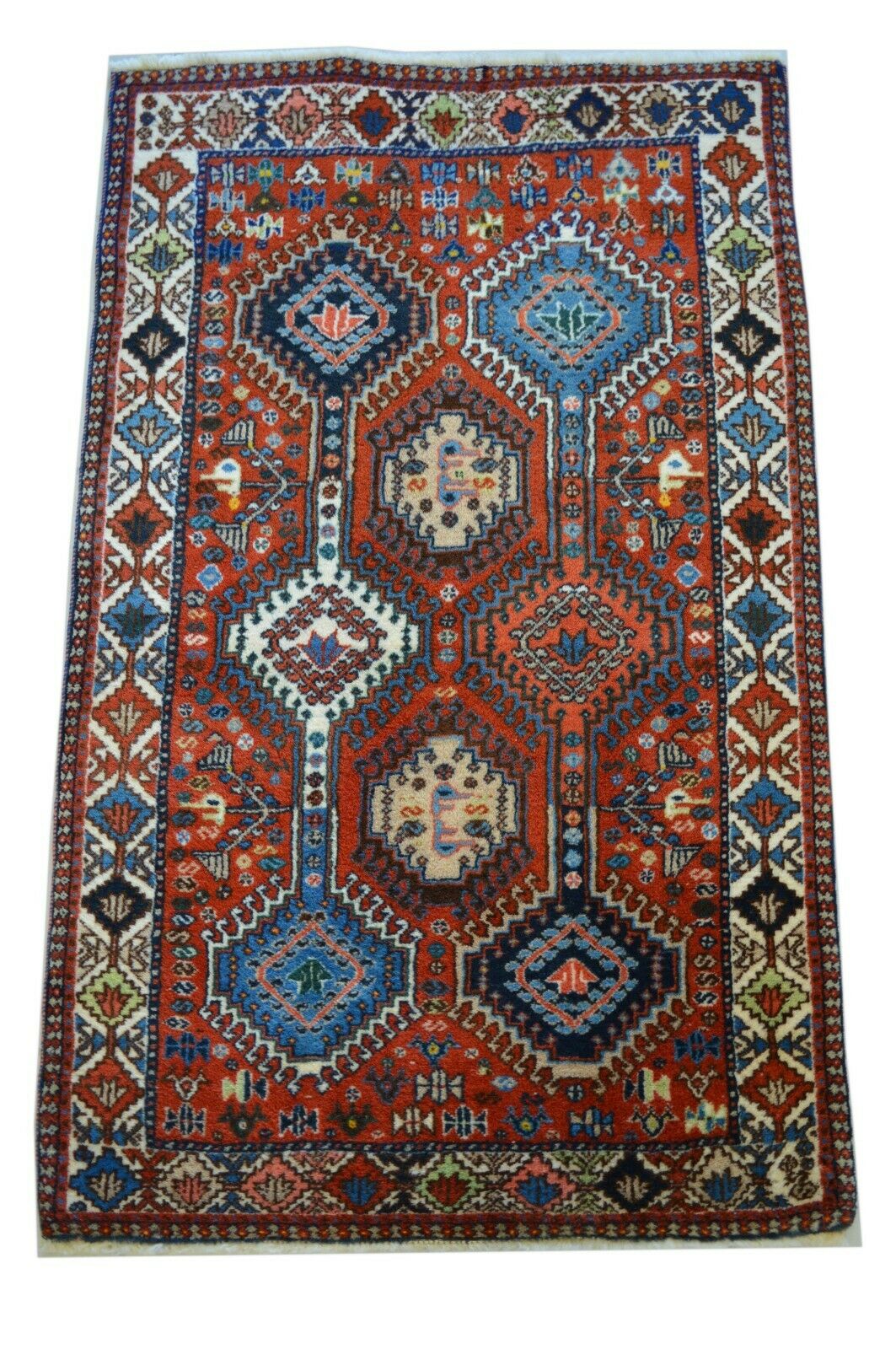 Yalameh 133x82 Gaschgai Shiraz Schiras Varamin Rug Carpet Perser Orientteppich