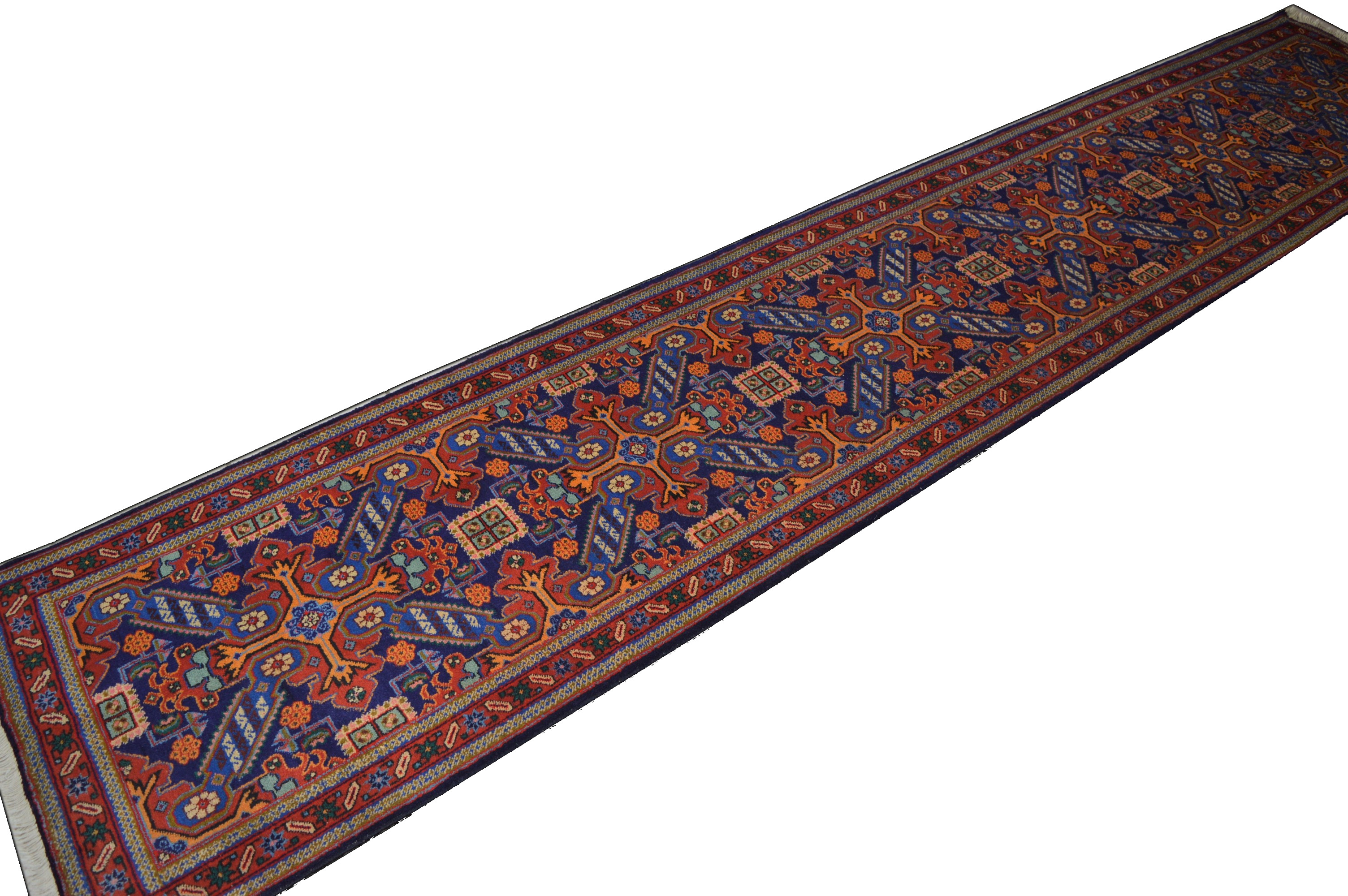 Neu! Ardebil 385x75 Ardabil Meshkin Läufer Galerie Carpet Orientteppich Perser