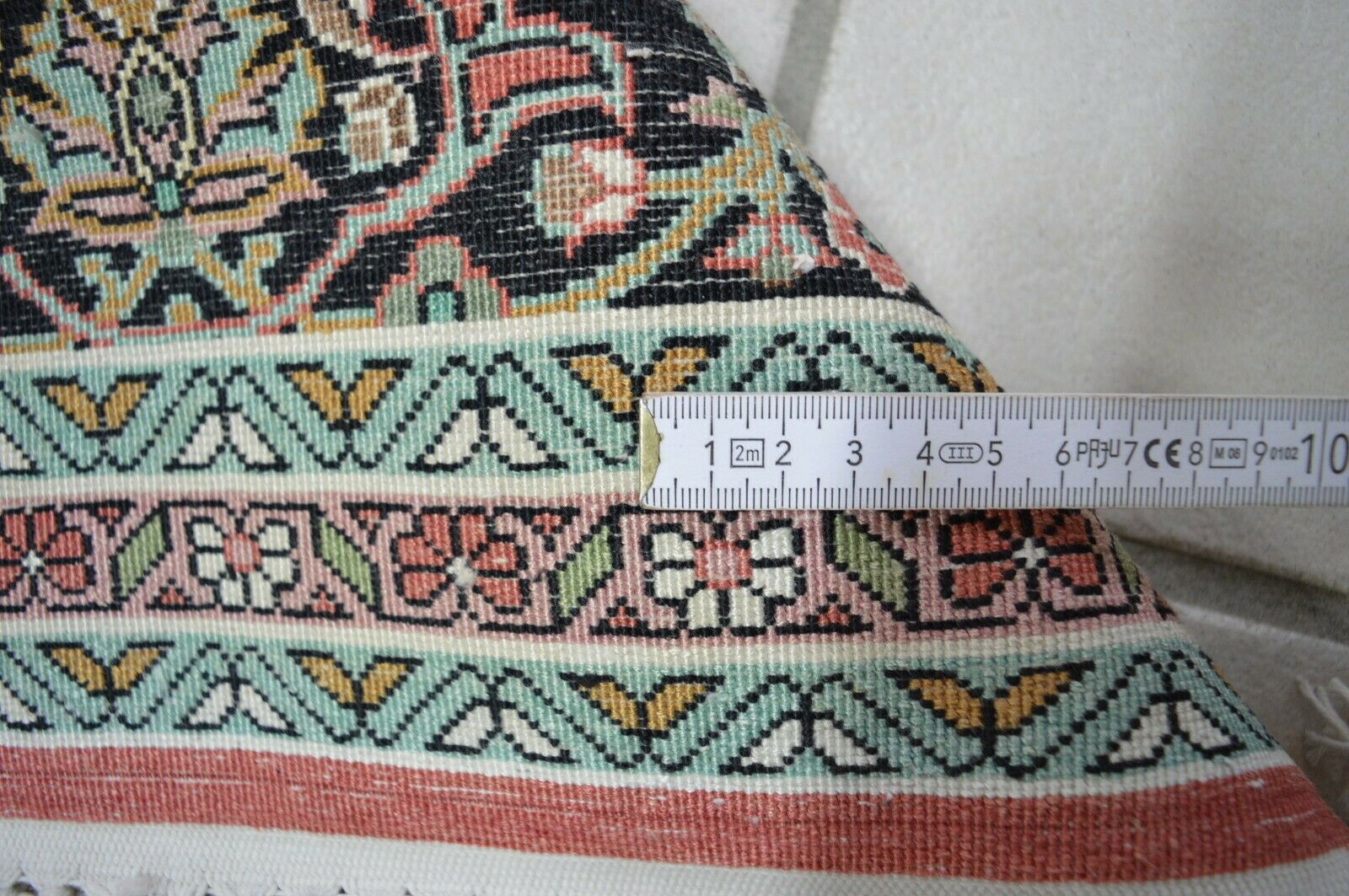 TOP! Seidenteppich 230x153 Kashmir Kaschmir Rug Carpet Silk Perser Orientteppich