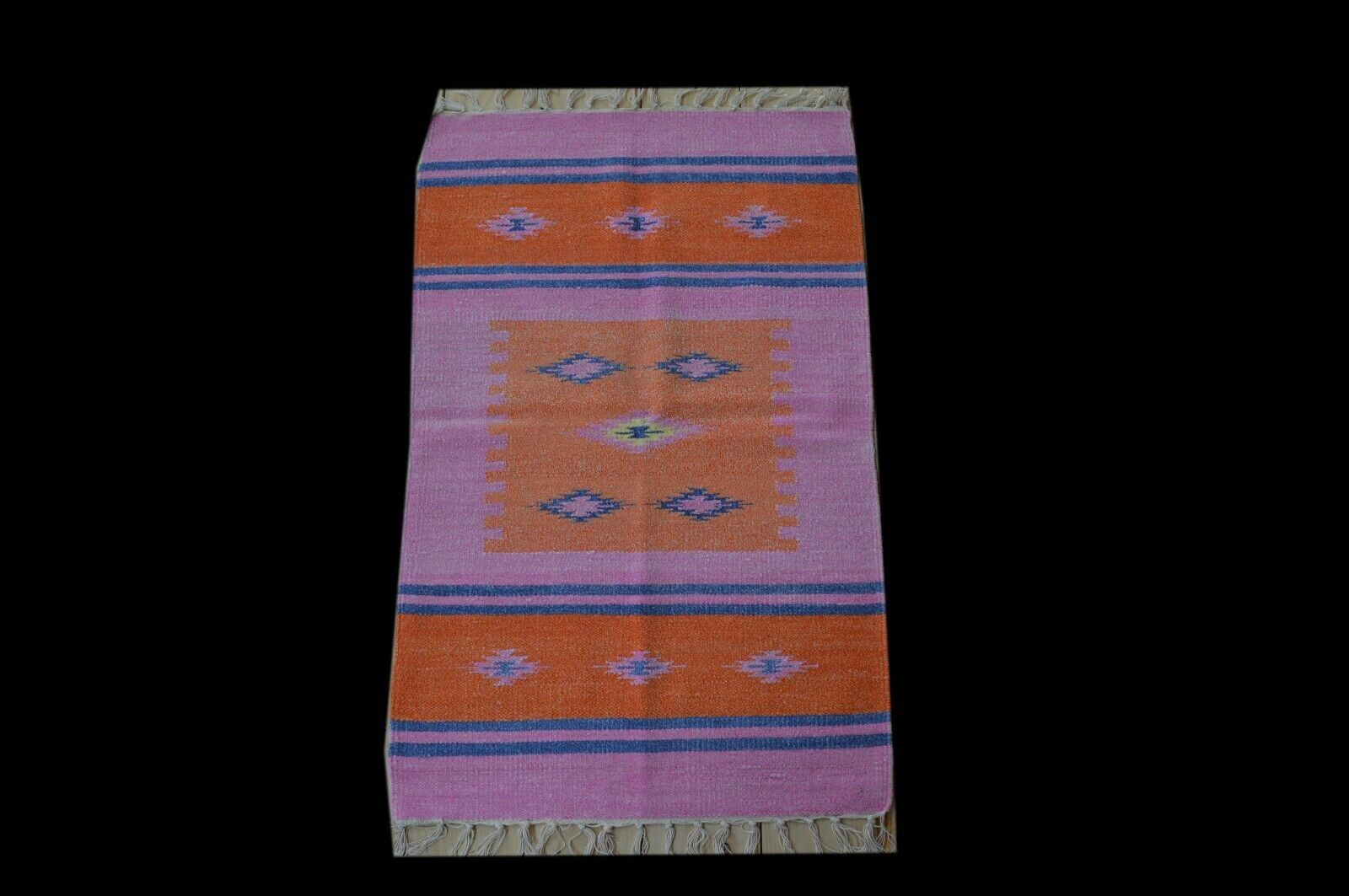 Neu! Seidenkelim 95x60 Kelim Kilim Kashmir-Seide Webteppich Orientteppich Silk
