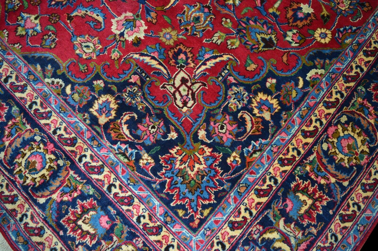 *signiert* Meshad 294x250 Mashad Keshan Kashan Rug Carpet Orientteppich Perser