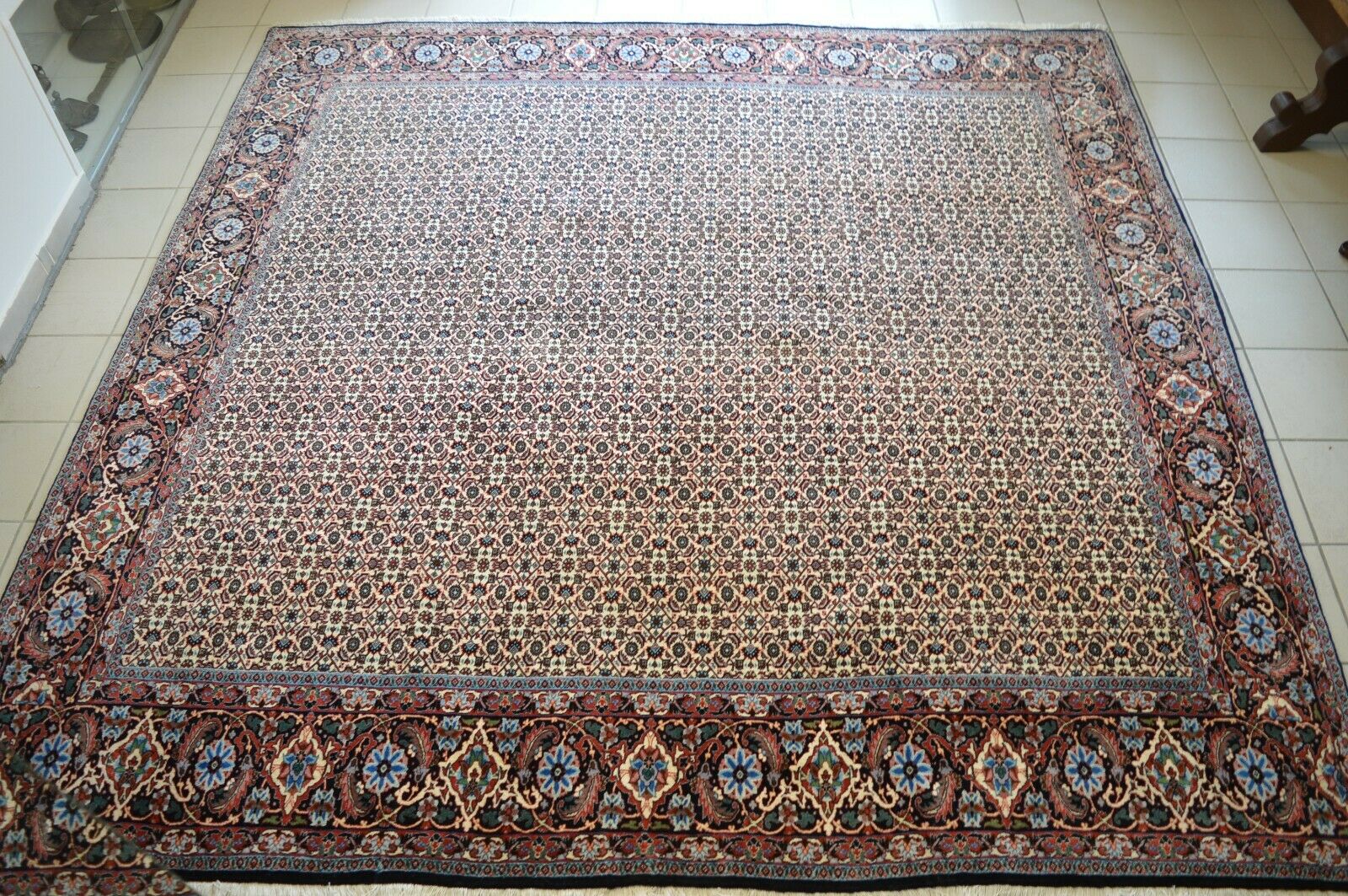 NEU! Bidjar 300x300 Bijar Herati Mahi Rug Carpet Tapis Orientteppich